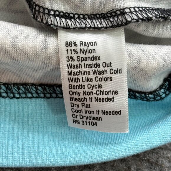 Kaari Blue Dress Womens XS Black White Geometric Button Accents Tribal Preppy - Picture 4 of 15